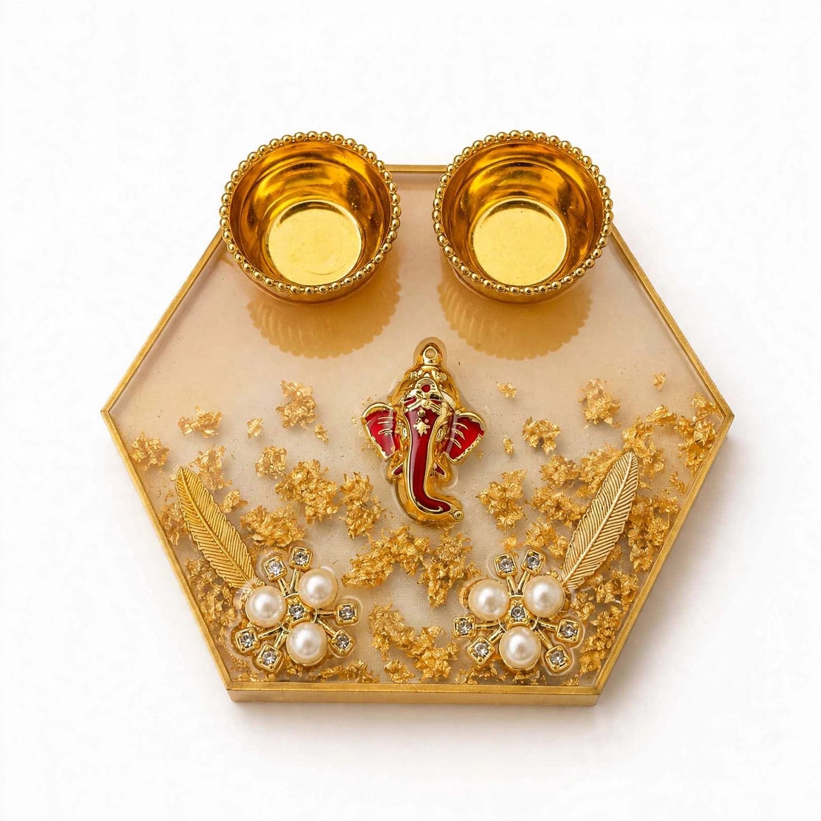 Resin Luxury Mini Pooja Thali Rs.399