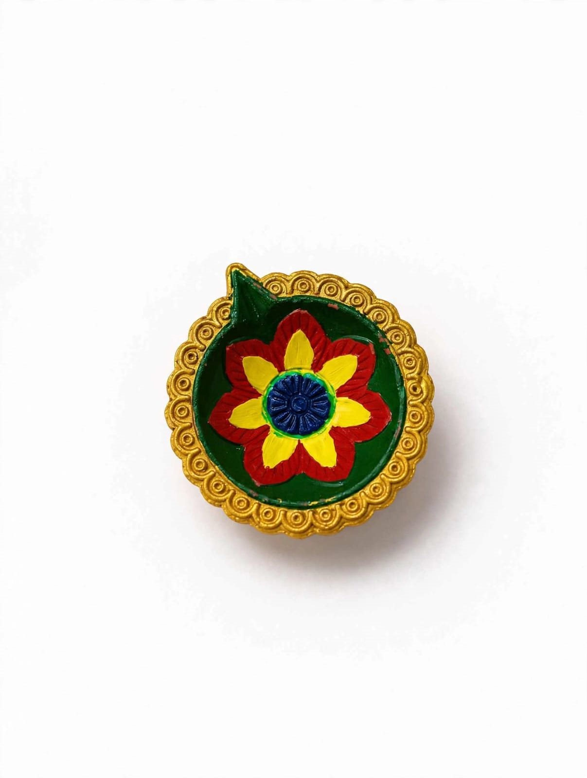 Handcrafted decorative pooja diya ( 6pcs) Rs.99