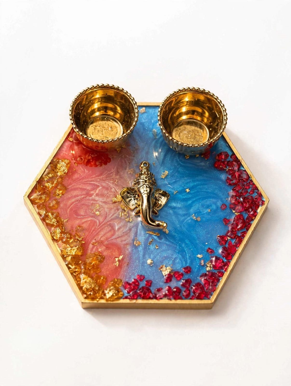 Resin Luxury Mini Pooja Thali Rs.399