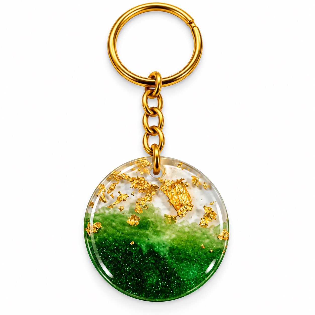 Handmade Round Resin keychain Rs.199