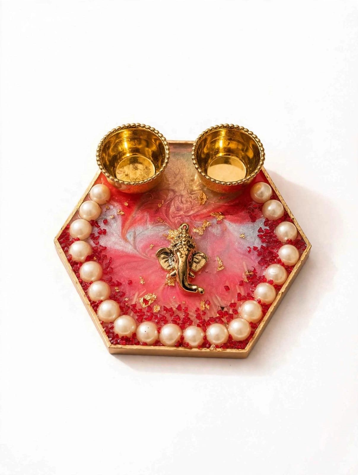 Resin Luxury Mini Pooja Thali Rs.299