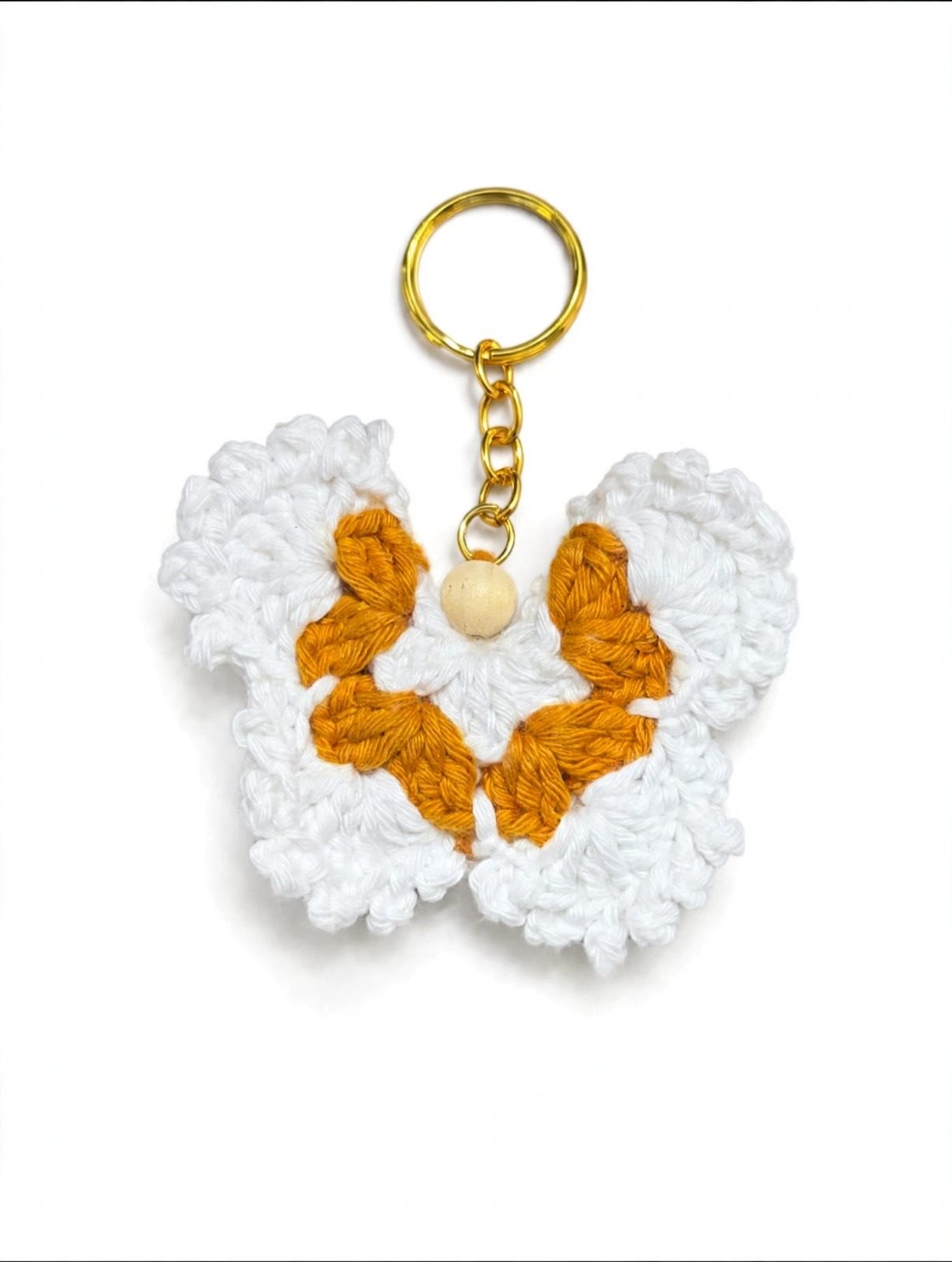 Crocheted butterfly keychain Rs.199