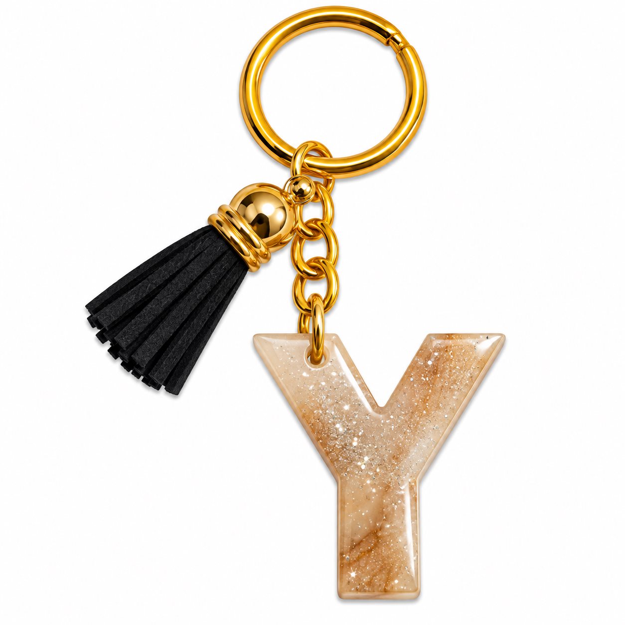Luxury Handmade Resin Alphabet Keychain Rs.199