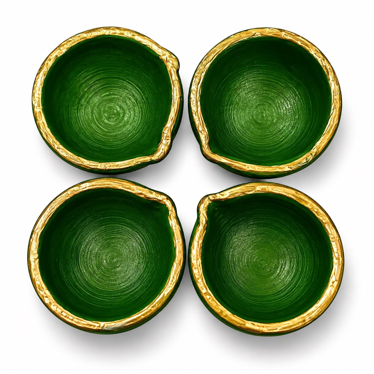 Premium Handmade Clay Diyas Set of 4 Rs.99