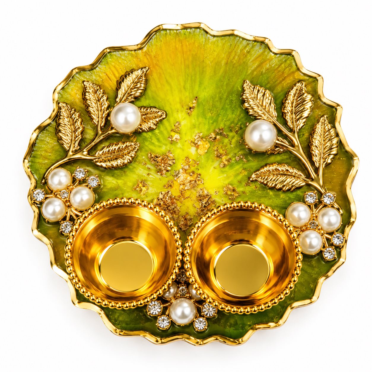 Luxury Resin Mini Pooja Thali Rs.299