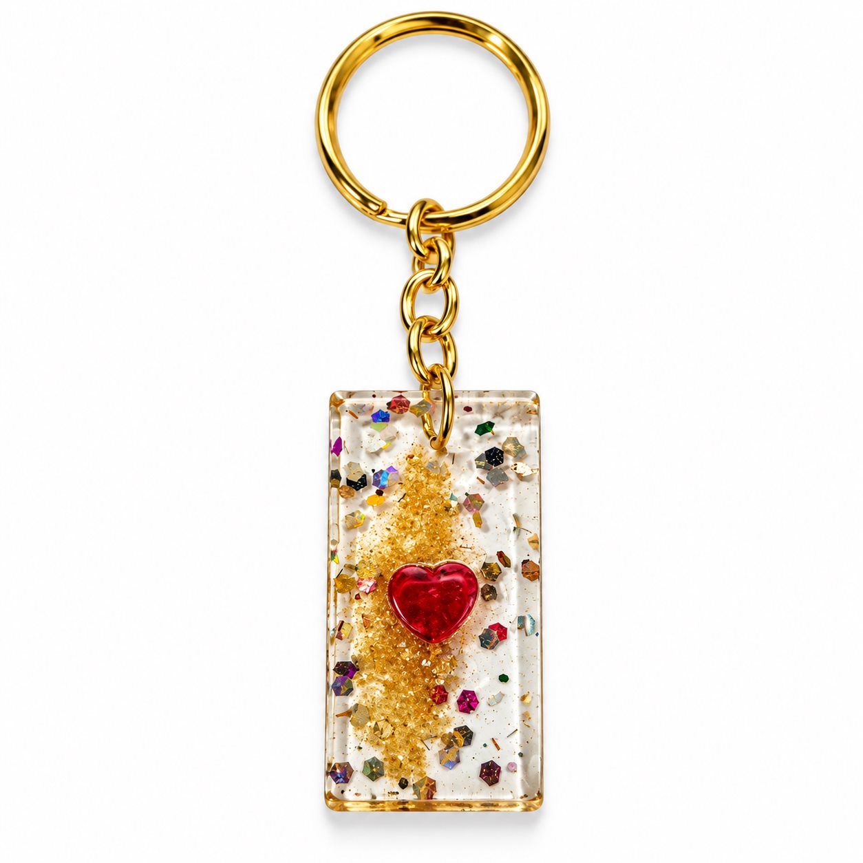 Handmade Resin Rectangle Keychain Rs.199