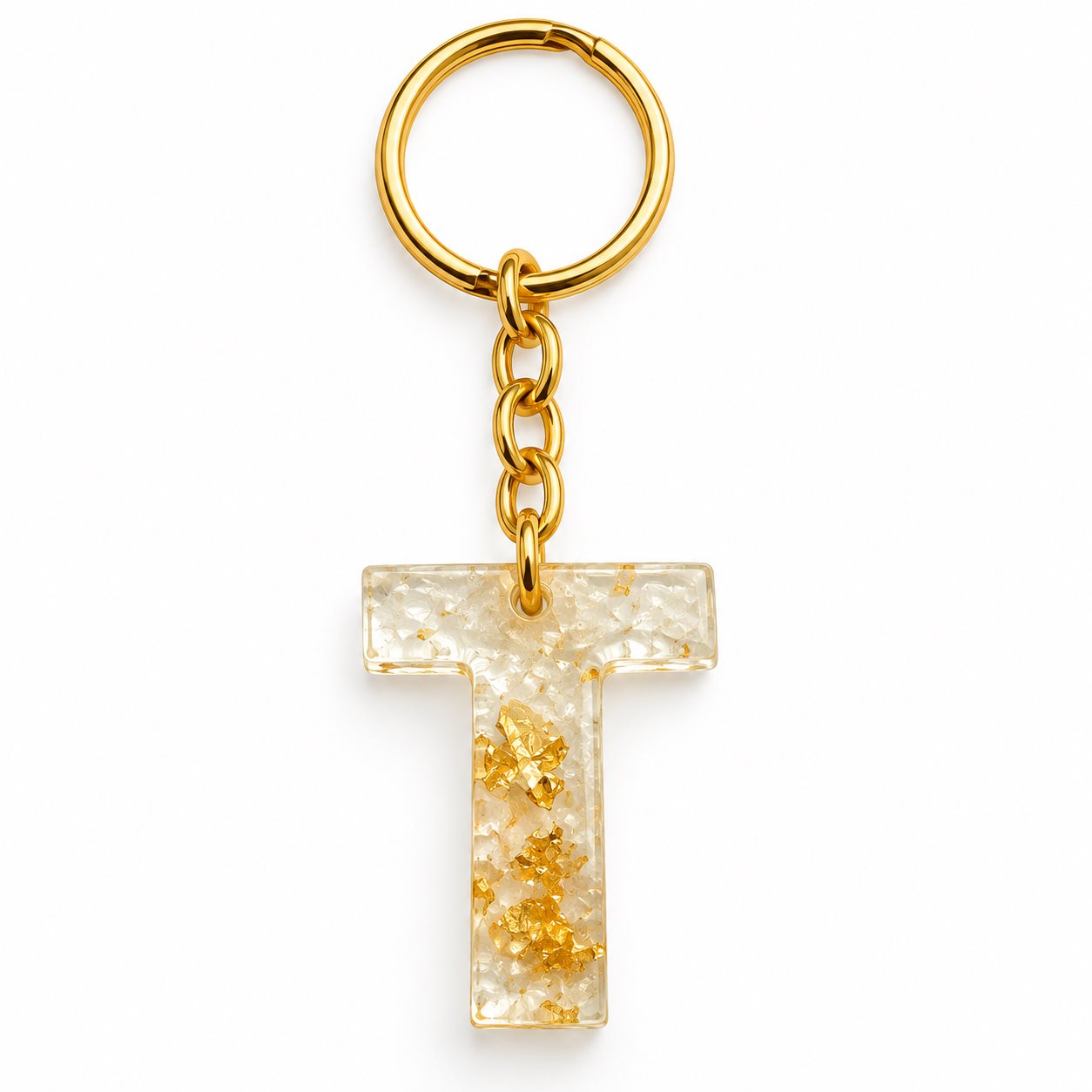 Luxury Handmade Resin Alphabet Keychain Rs.199
