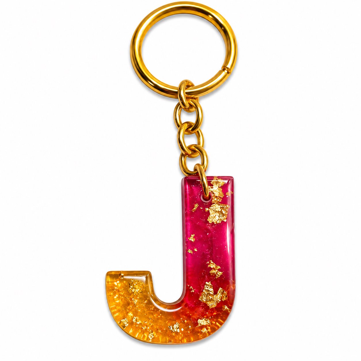 Luxury Handmade Resin Alphabet Keychain Rs.199