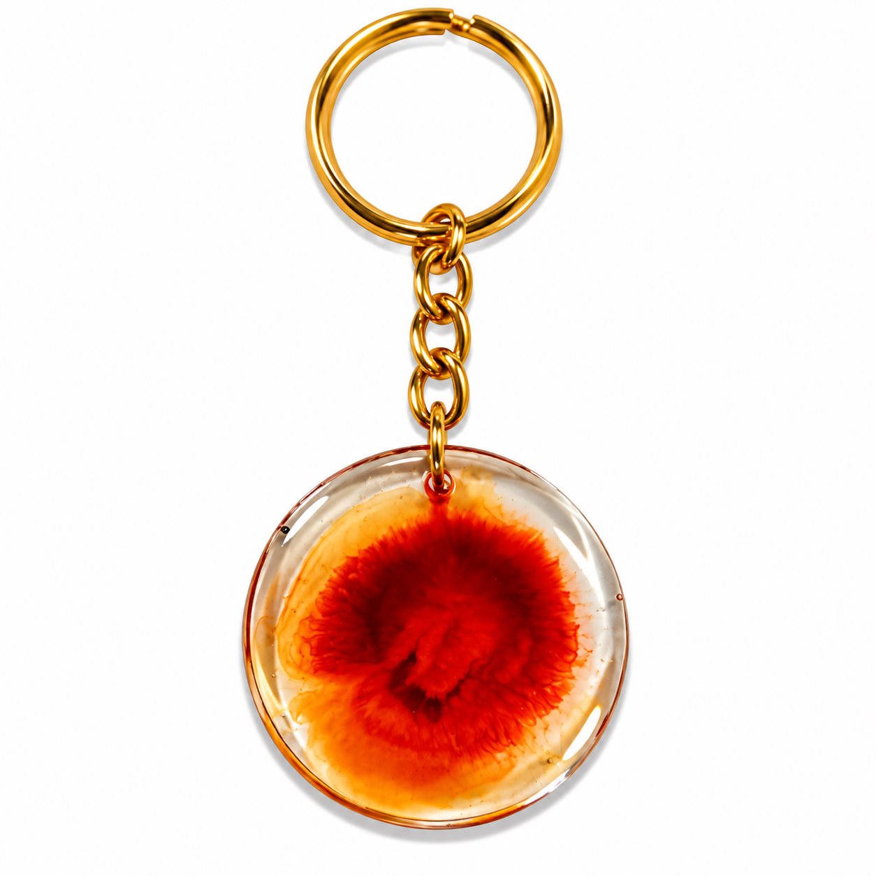 Handmade Round Resin keychain Rs.199