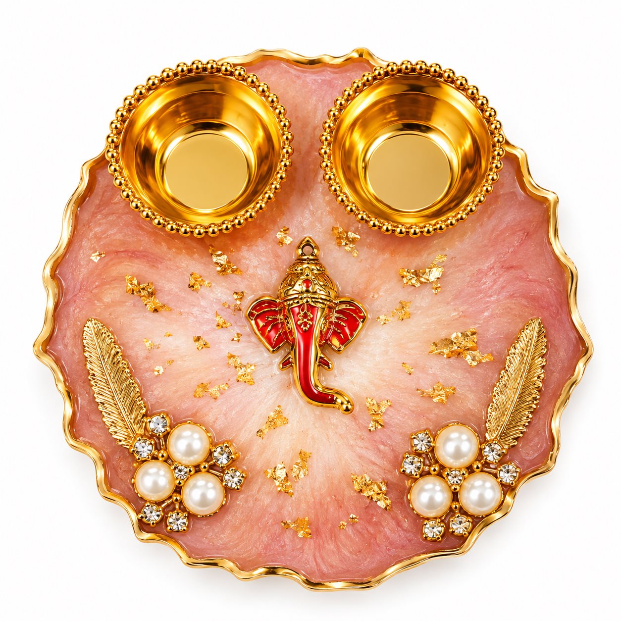 Luxury Resin Mini Pooja Thali Rs.299