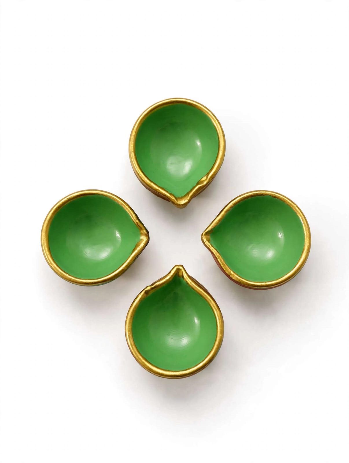 Handcrafted decorative pooja diya ( 6pcs) Rs.99