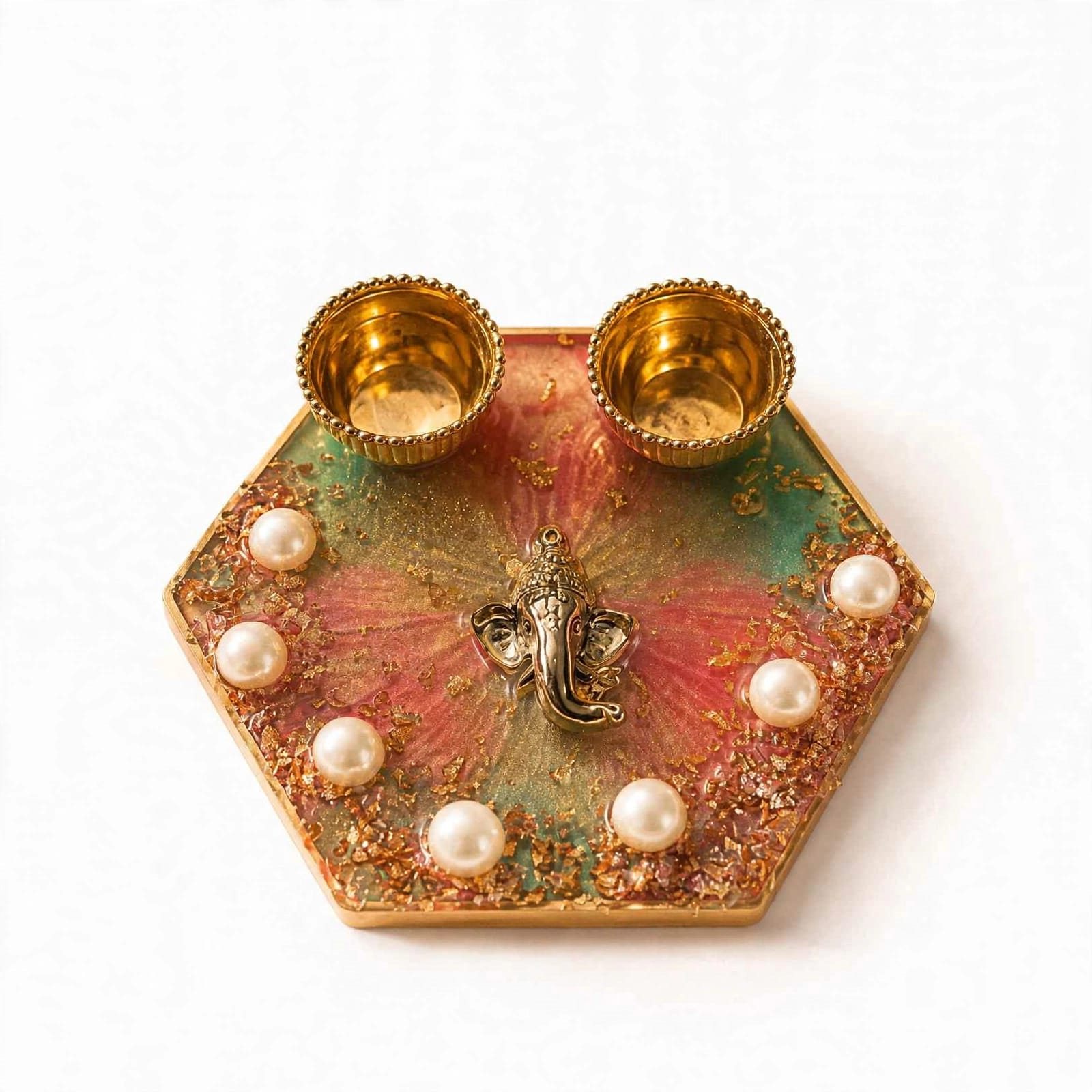 Resin Luxury Mini Pooja Thali Rs.399