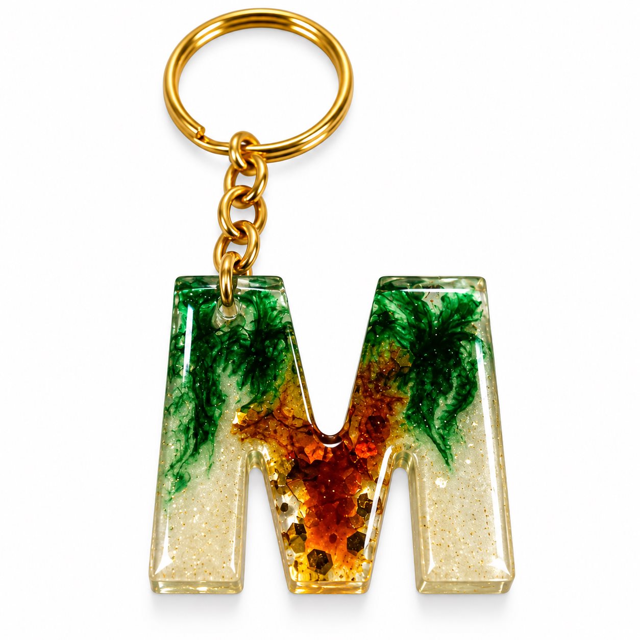 Luxury Handmade Resin Alphabet Keychain Rs.199
