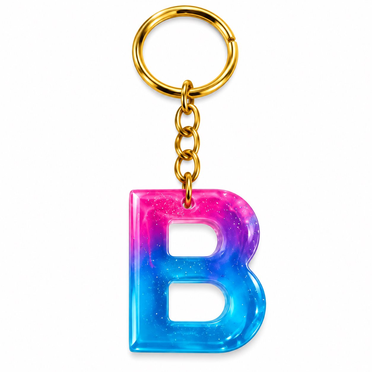 Luxury Handmade Resin Alphabet Keychain Rs.199