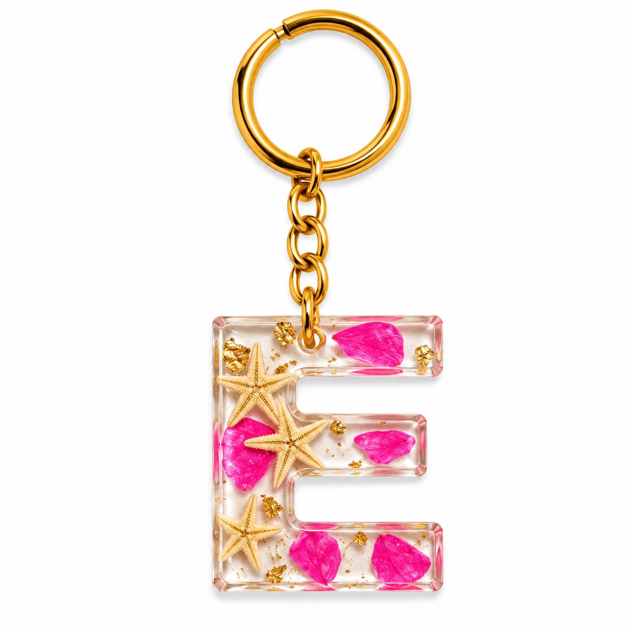 Luxury Handmade Resin Alphabet Keychain Rs.199