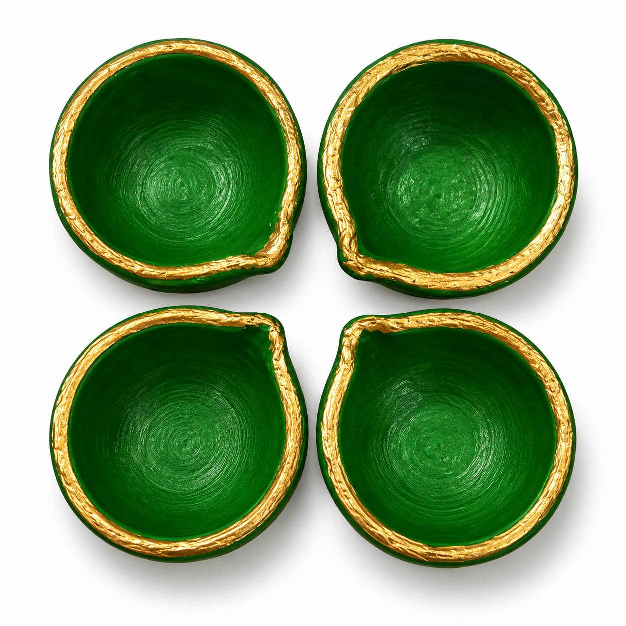 Premium Handmade Clay Diyas Set of 4 Rs.99