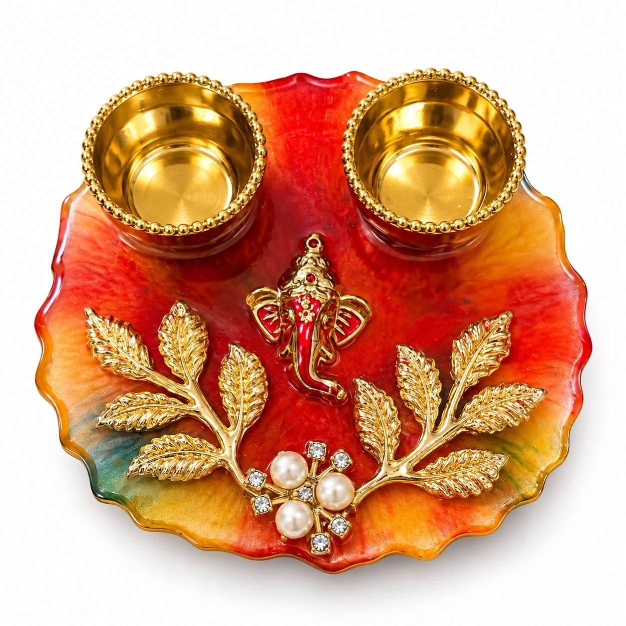 Resin Mini Pooja Thali Rs.299