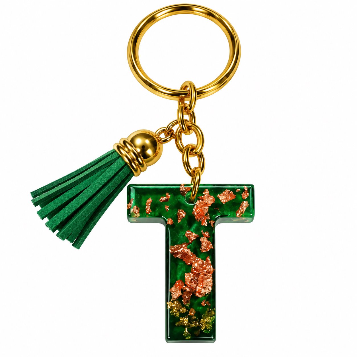 Luxury Handmade Resin Alphabet Keychain Rs.199