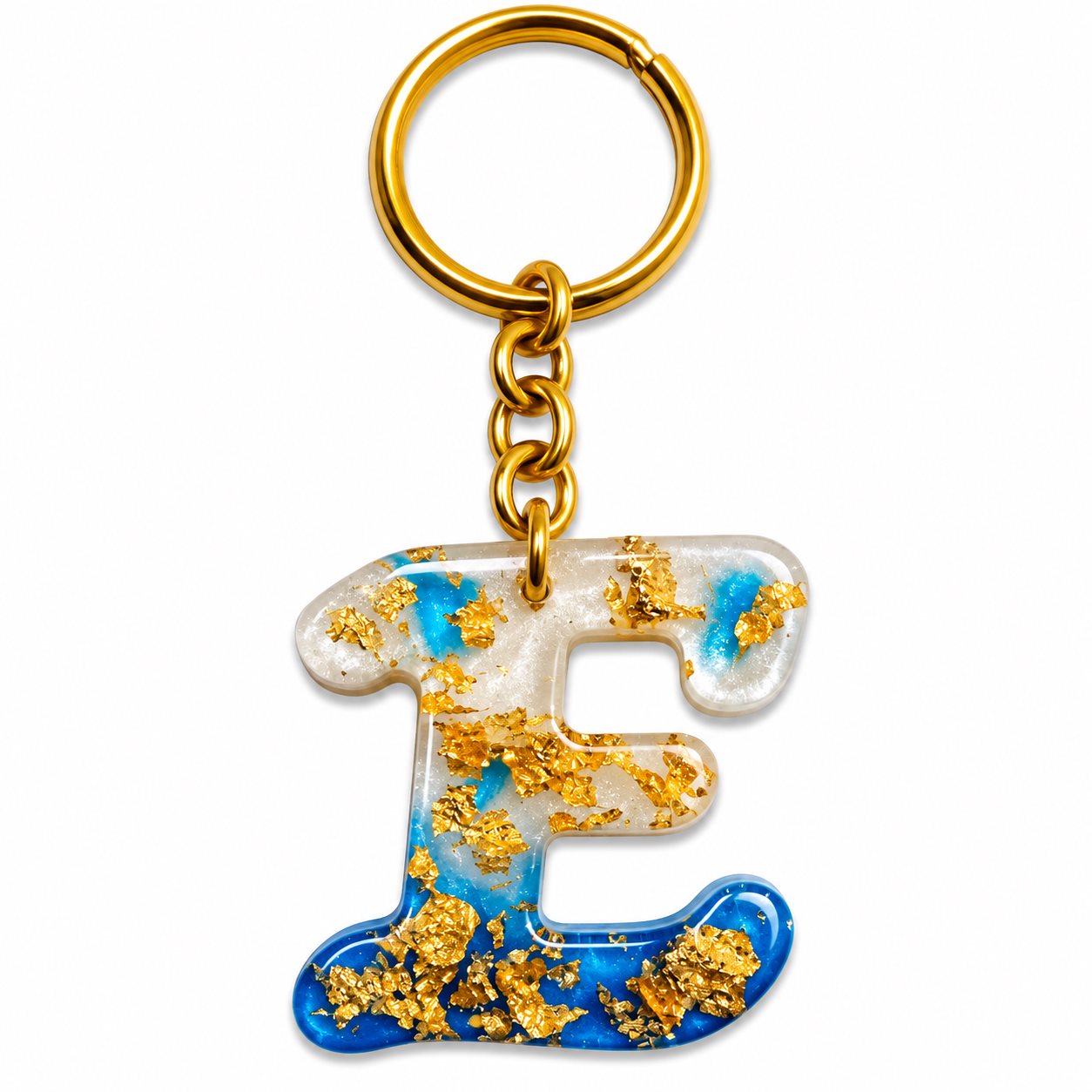 Luxury Handmade Resin Alphabet Keychain Rs.199