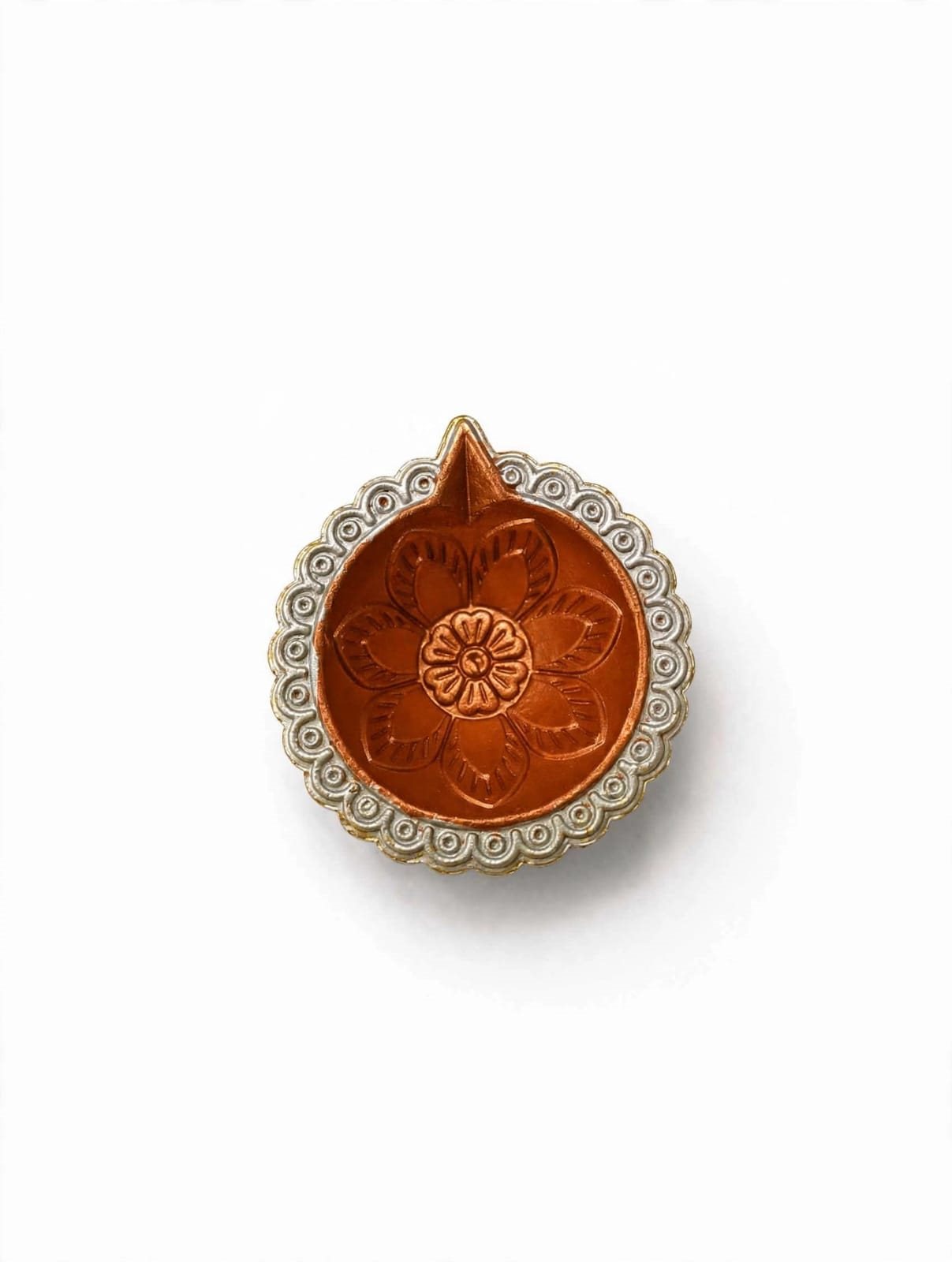 Handcrafted decorative pooja diya ( 6pcs) Rs.99