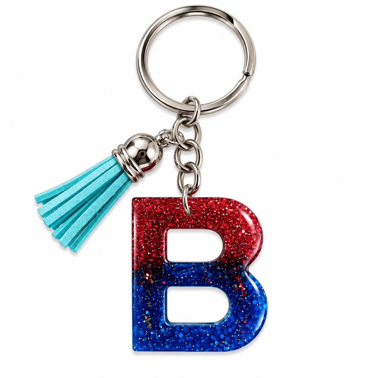 Luxury Handmade Resin Alphabet Keychain Rs.199