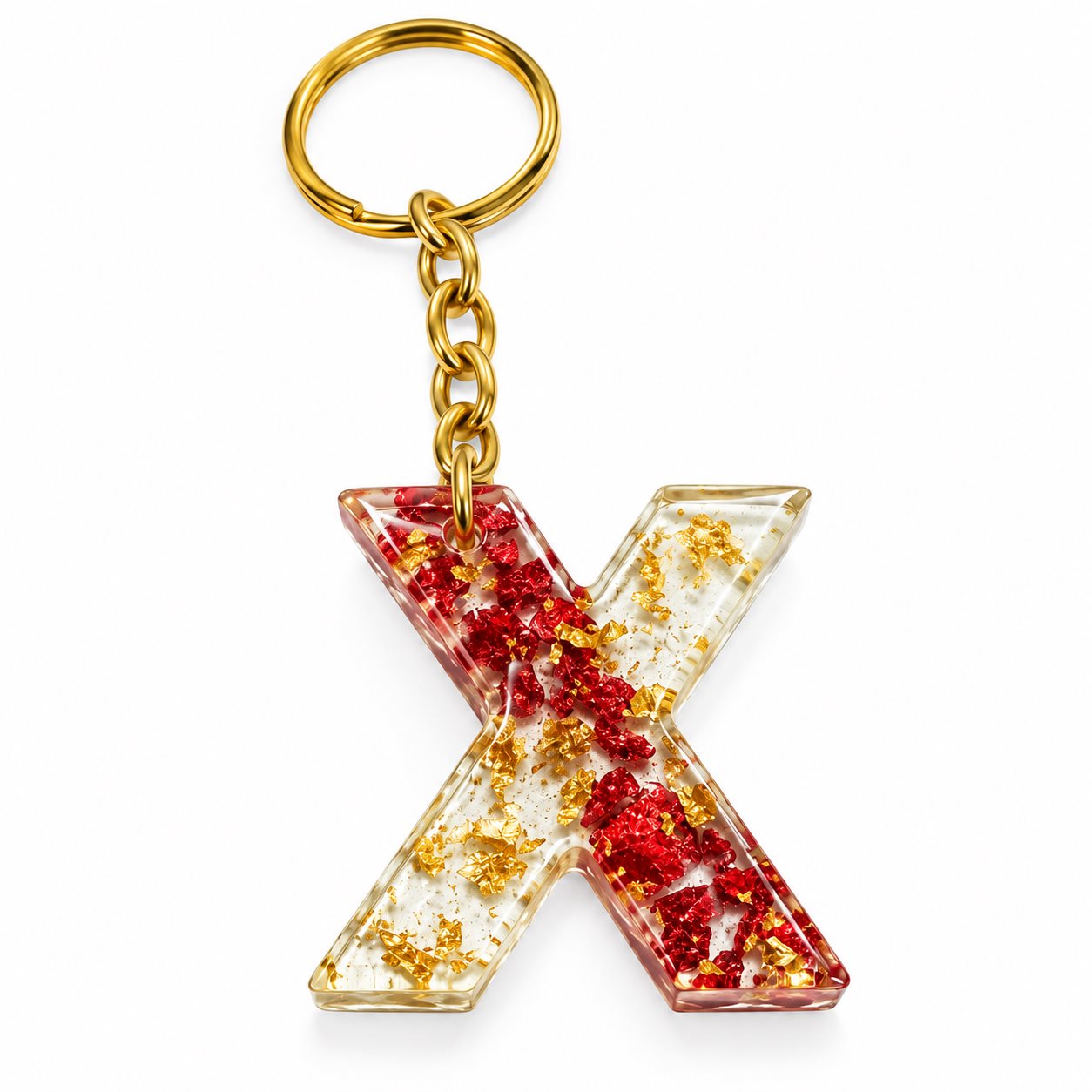 Luxury Handmade Resin Alphabet Keychain Rs.199