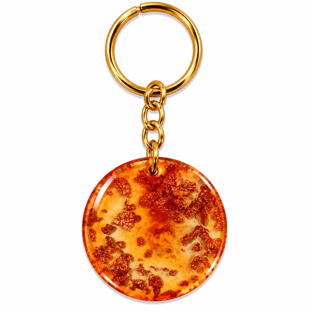 Handmade Round Resin keychain Rs.199