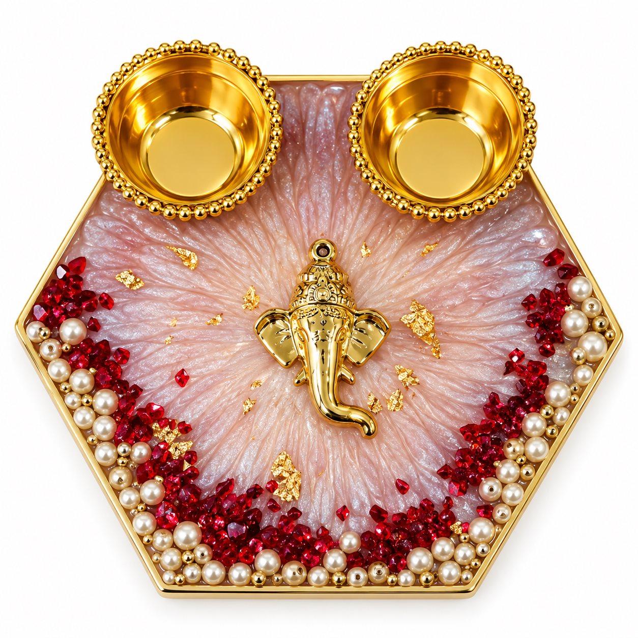 Luxury Resin Mini Pooja Thali Rs.299