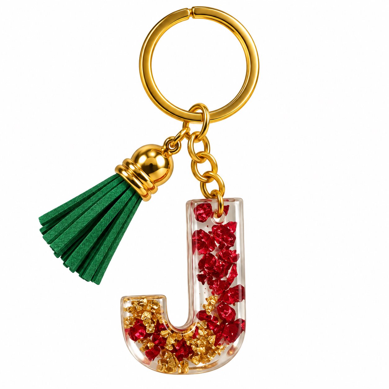 Luxury Handmade Resin Alphabet Keychain Rs.199