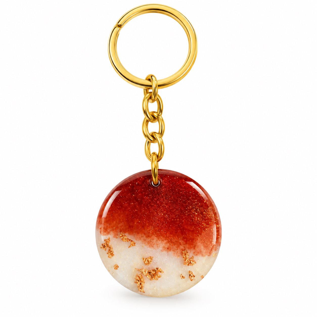 Handmade Round Resin keychain Rs.199
