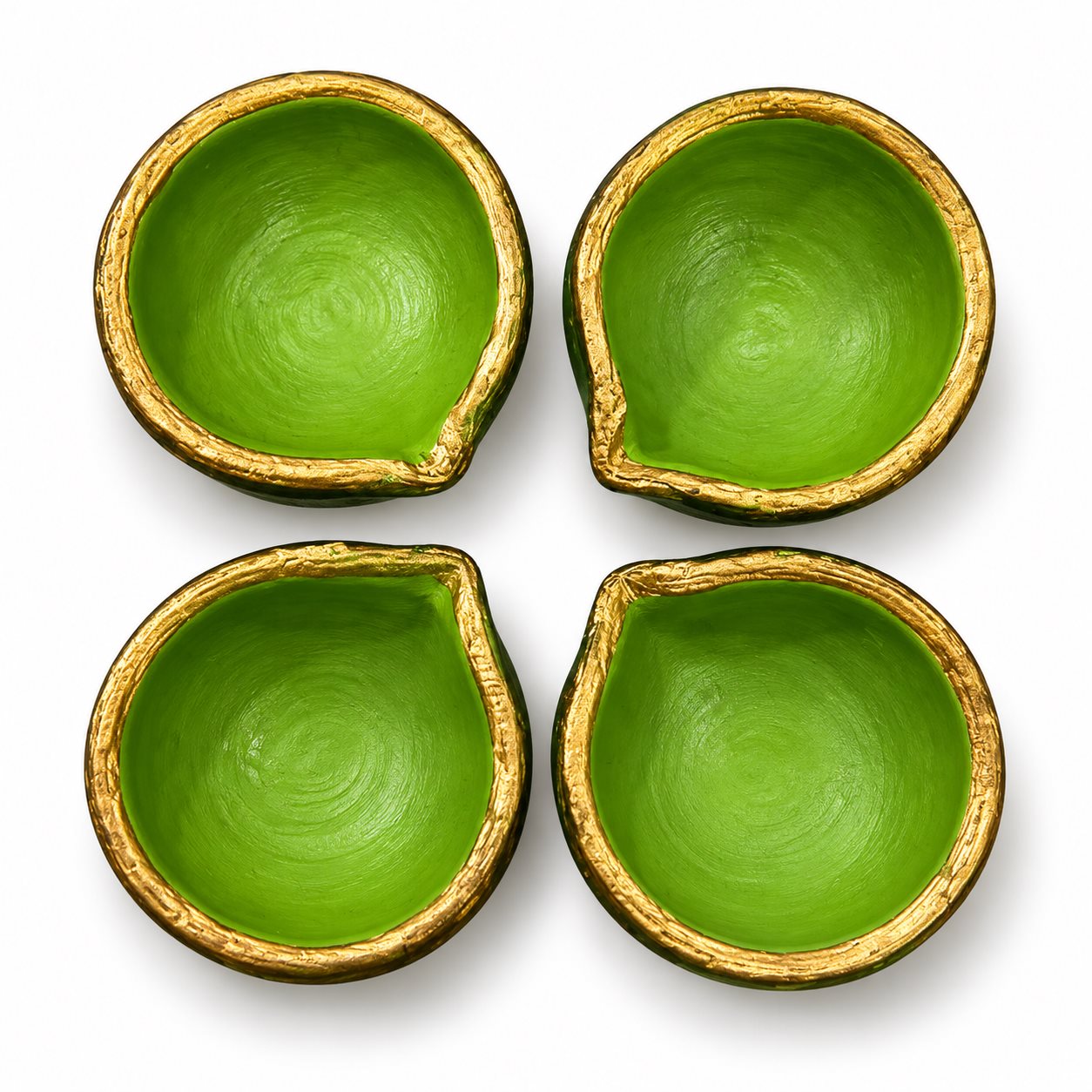 Premium Handmade Clay Diyas Set of 4 Rs.99