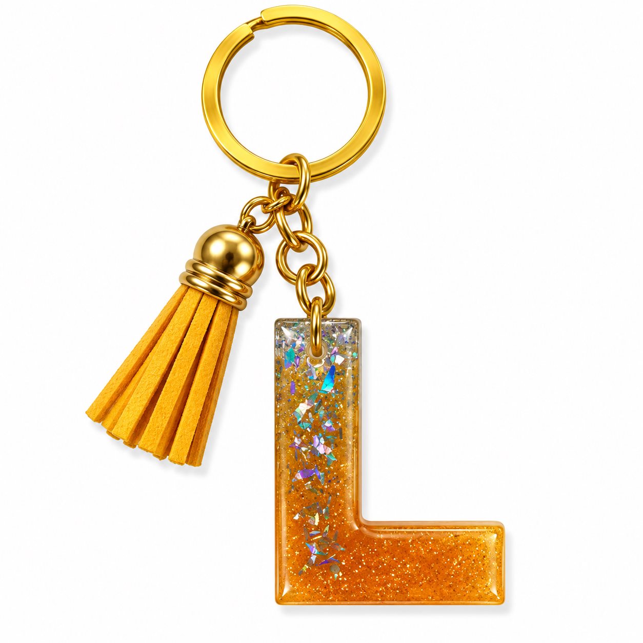 Luxury Handmade Resin Alphabet Keychain Rs.199