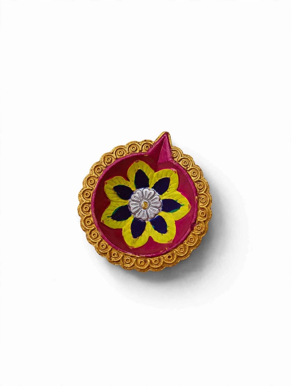 Handcrafted decorative pooja diya ( 6pcs) Rs.99