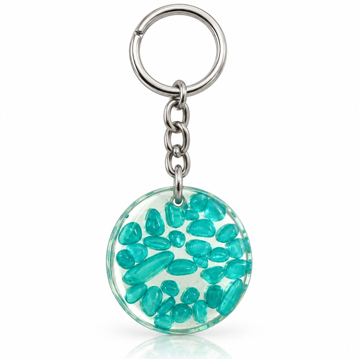 Handmade Round Resin keychain Rs.199