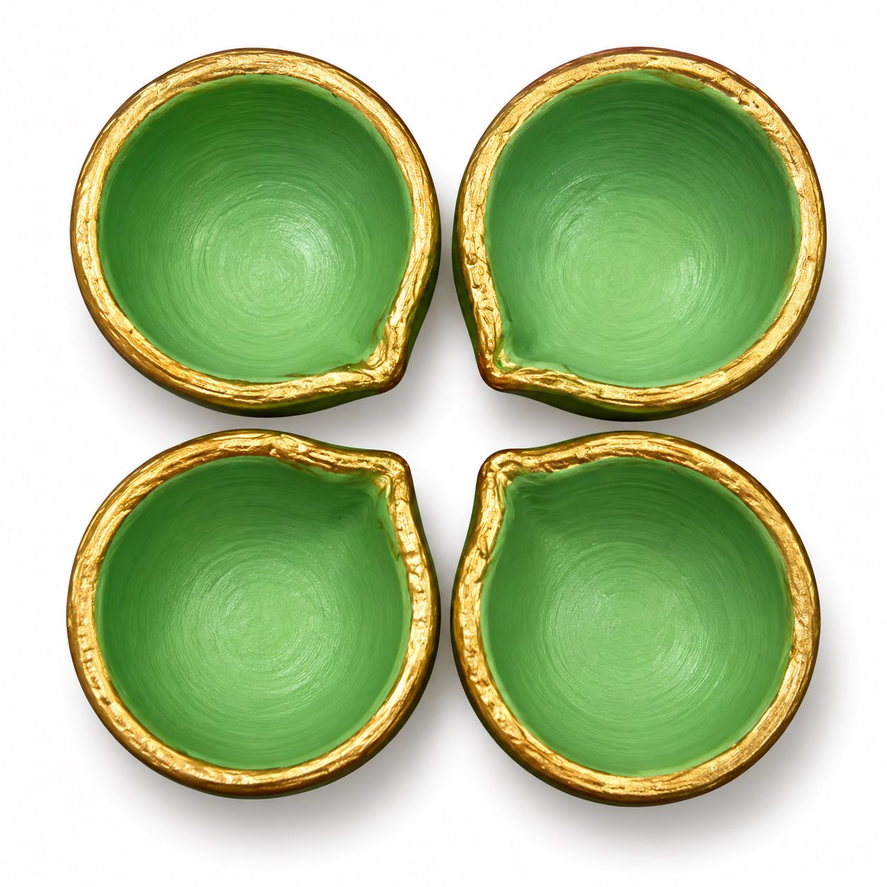 Premium Handmade Clay Diyas Set of 4 Rs.99