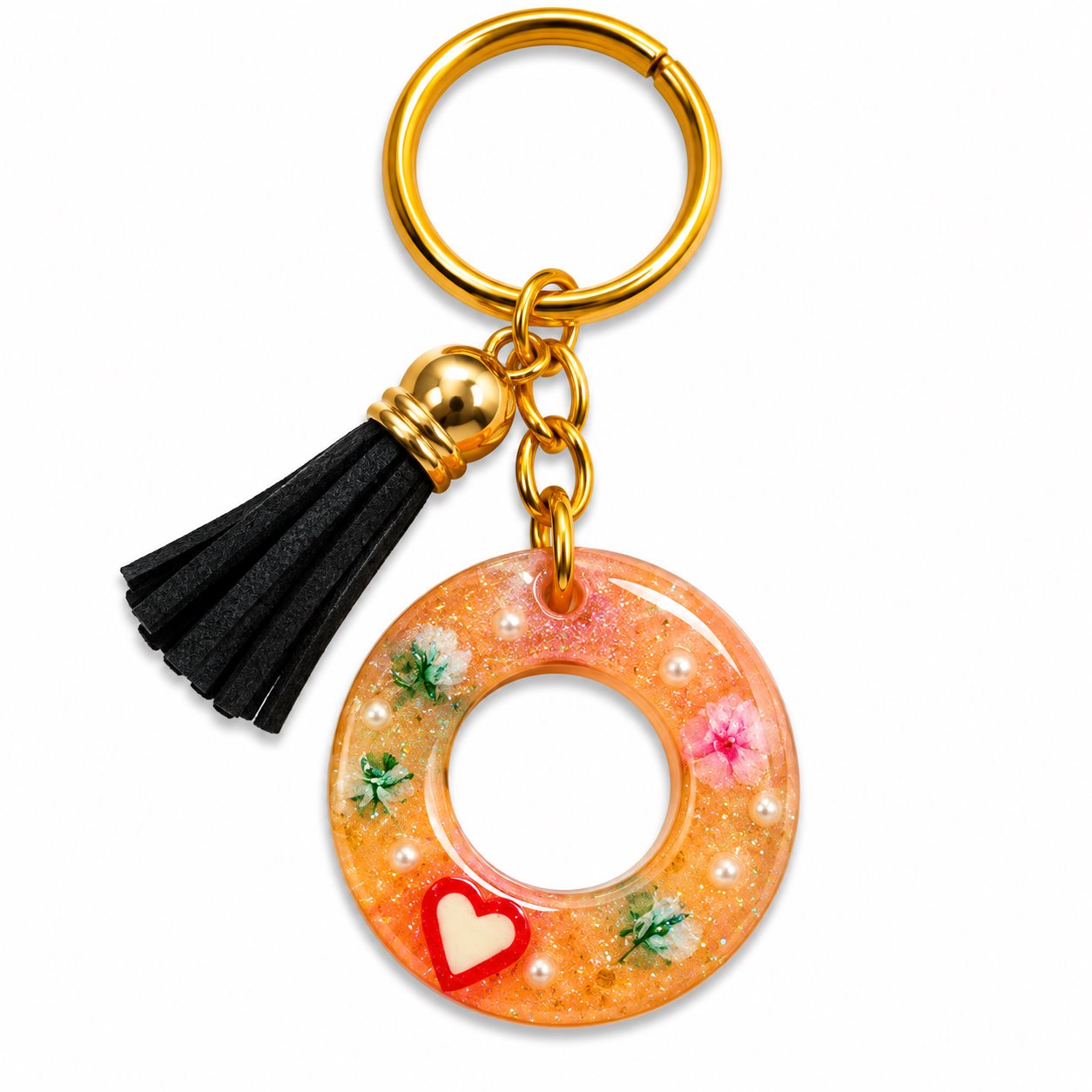 Luxury Handmade Resin Alphabet Keychain Rs.199