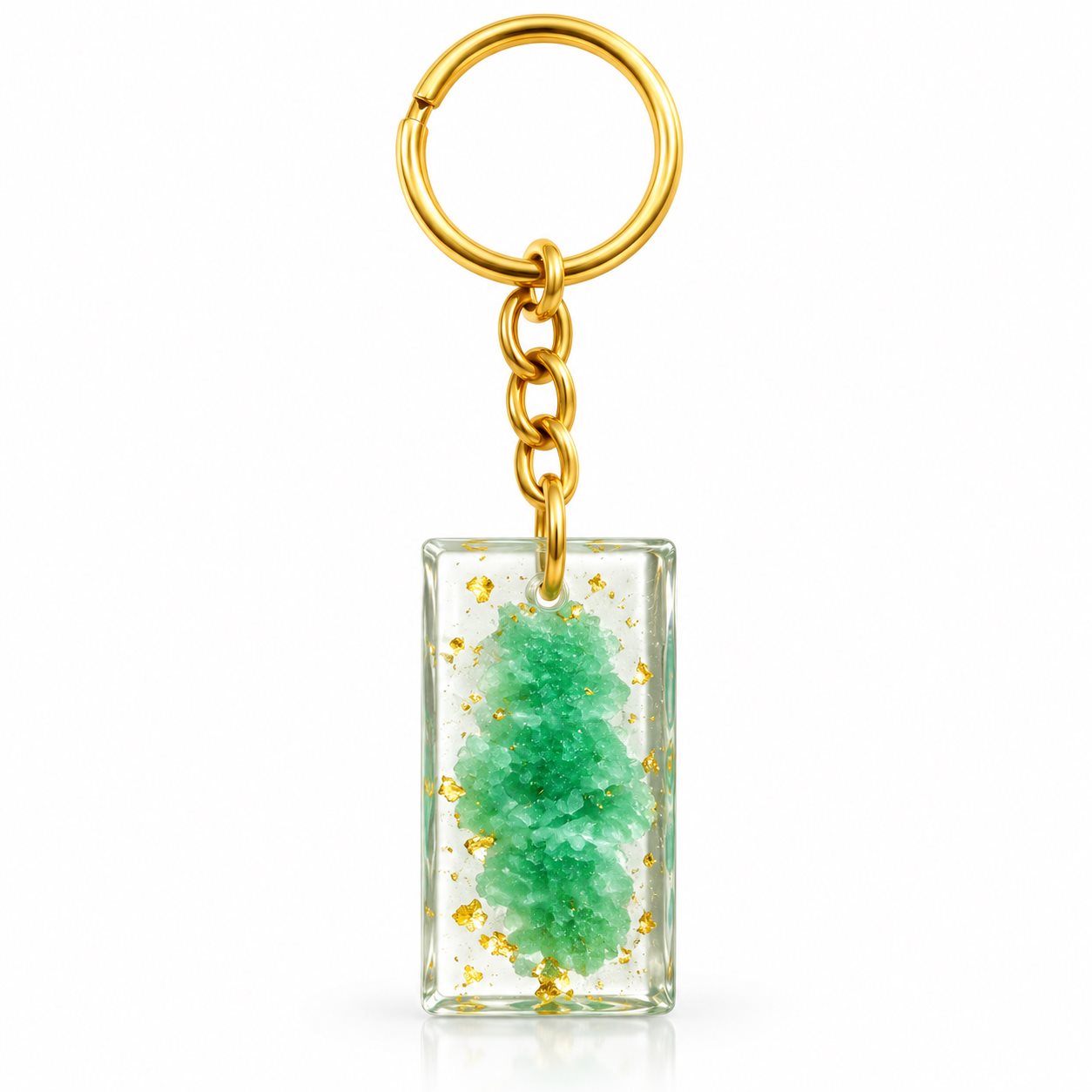 Handmade Resin Rectangle Keychain Rs.199