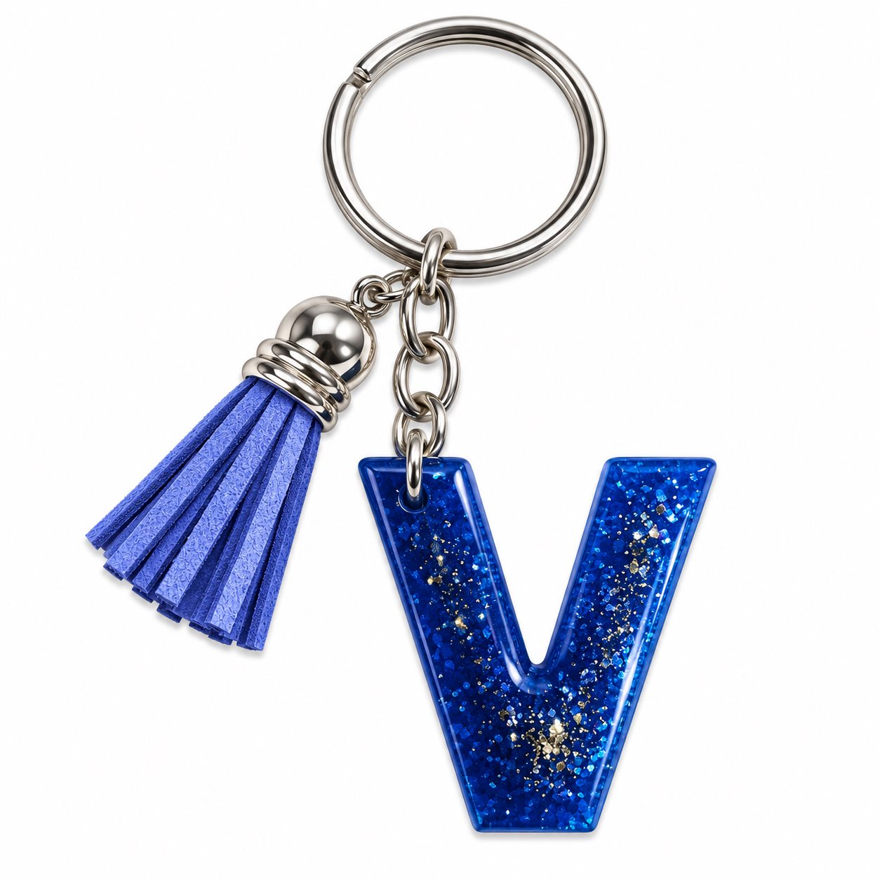 Luxury Handmade Resin Alphabet Keychain Rs.199