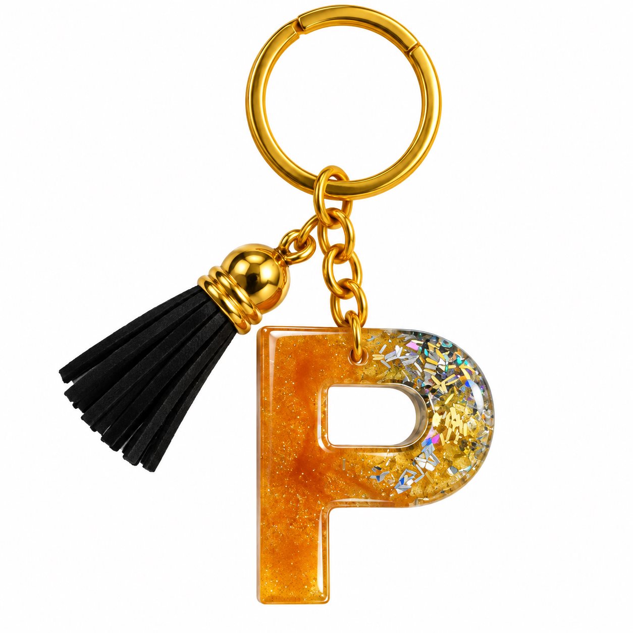 Luxury Handmade Resin Alphabet Keychain Rs.199