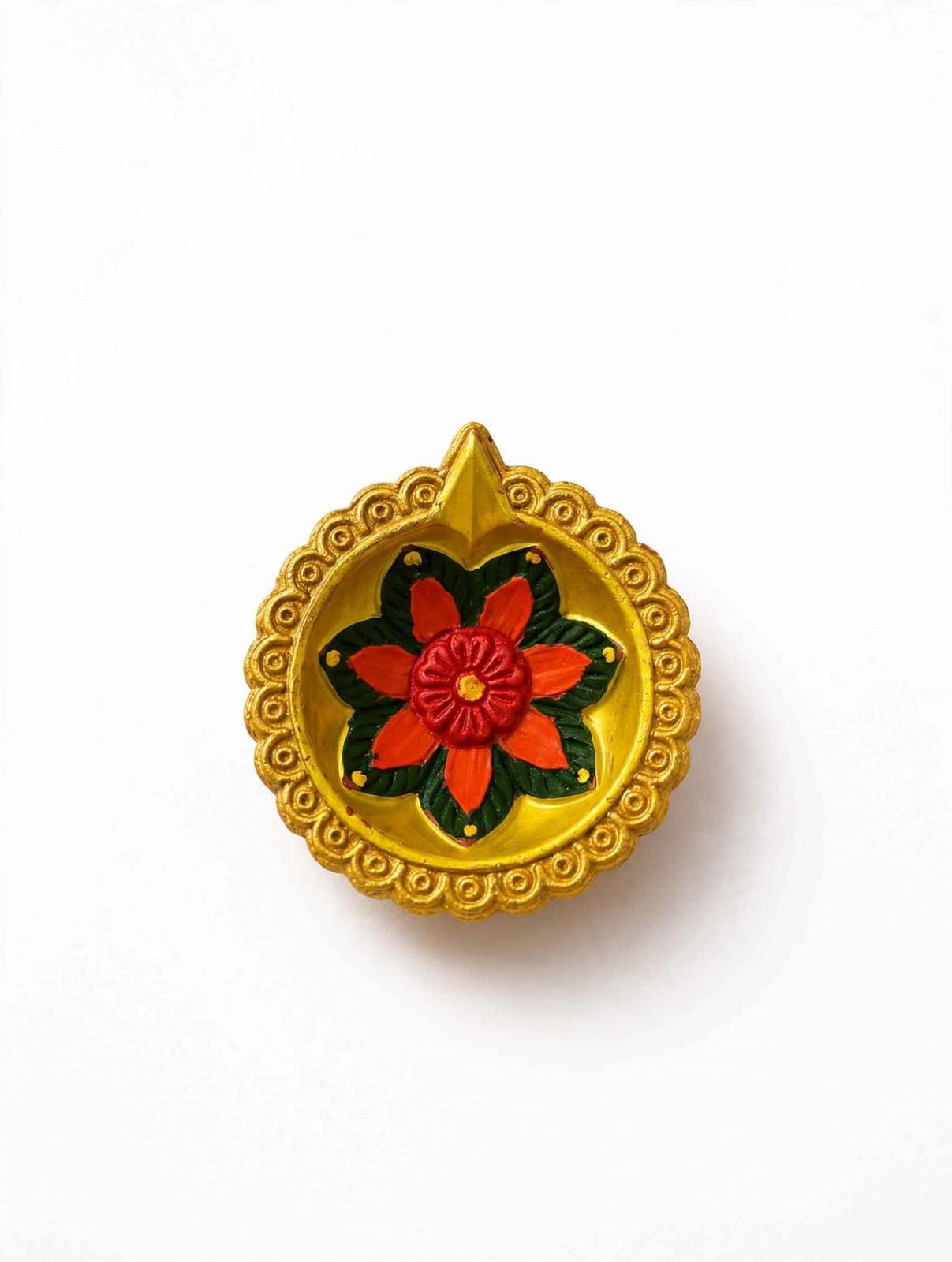 Handcrafted decorative pooja diya ( 6pcs) Rs.99