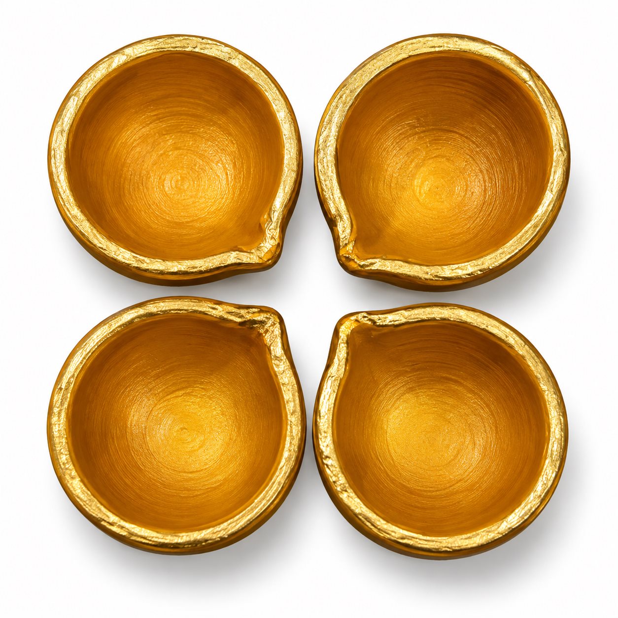 Premium Handmade Clay Diyas Set of 4 Rs.99