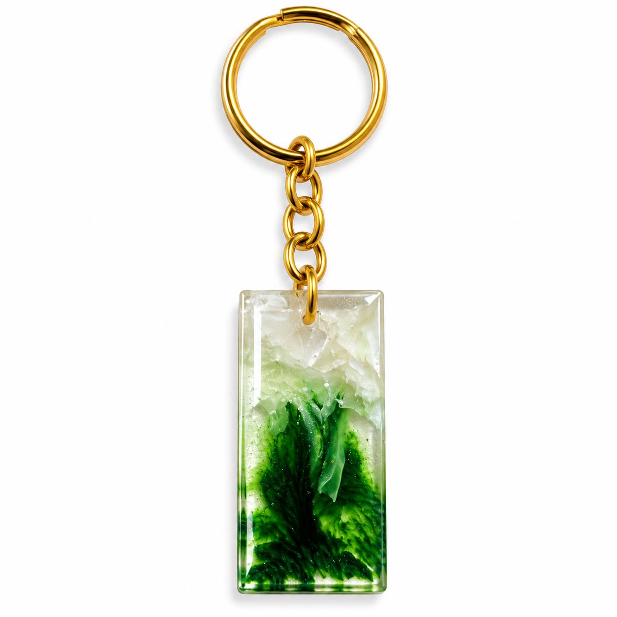 Handmade Resin Rectangle Keychain Rs.199