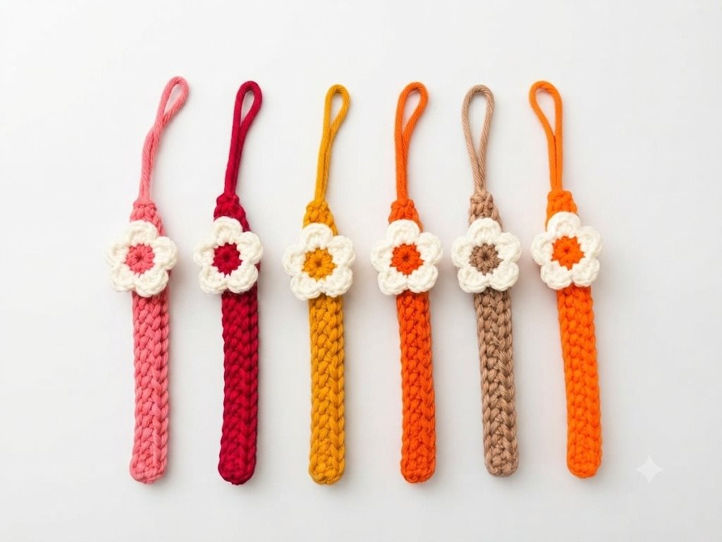 Handmade crochet mobile charm ( 6 pcs) Rs. 399