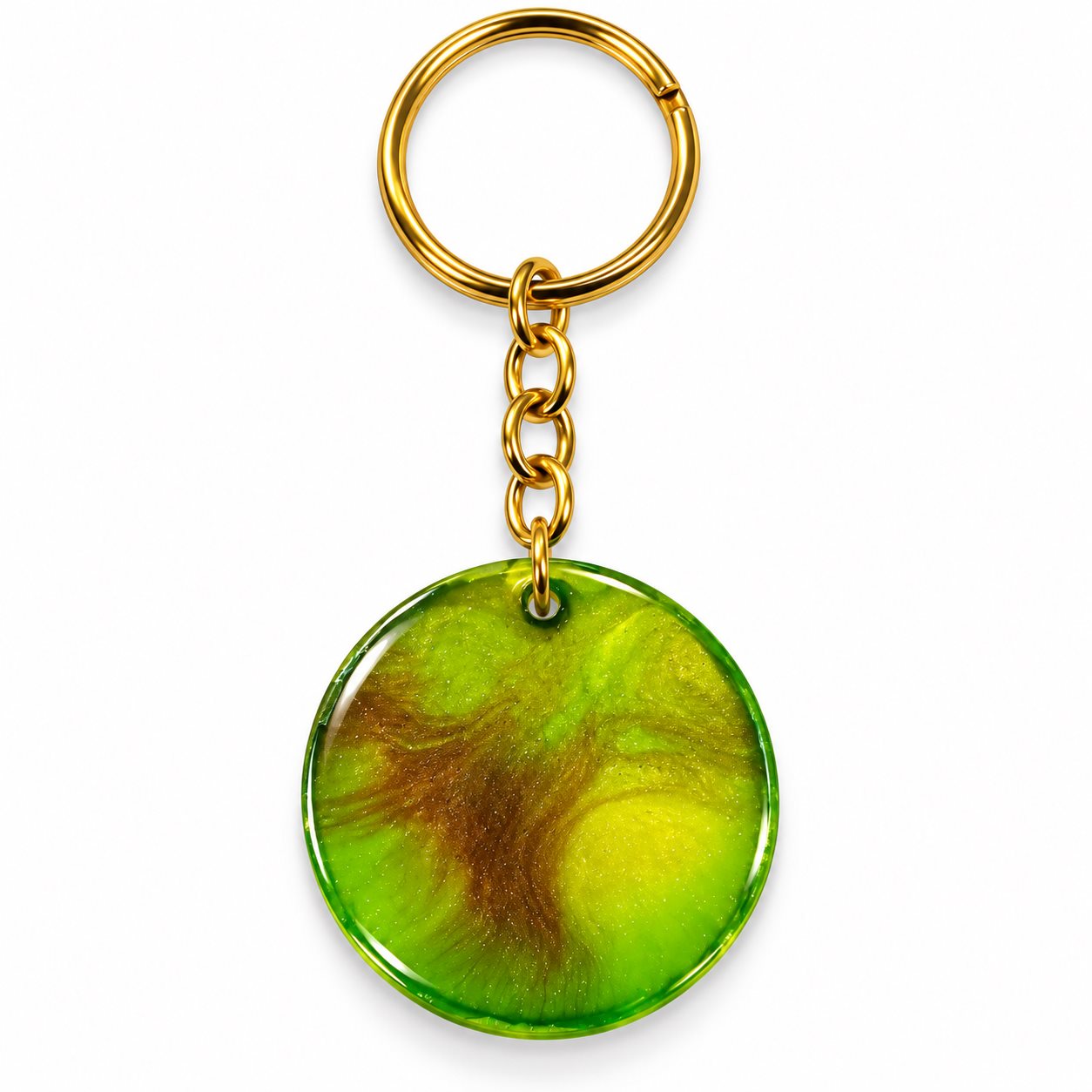 Handmade Round Resin keychain Rs.199
