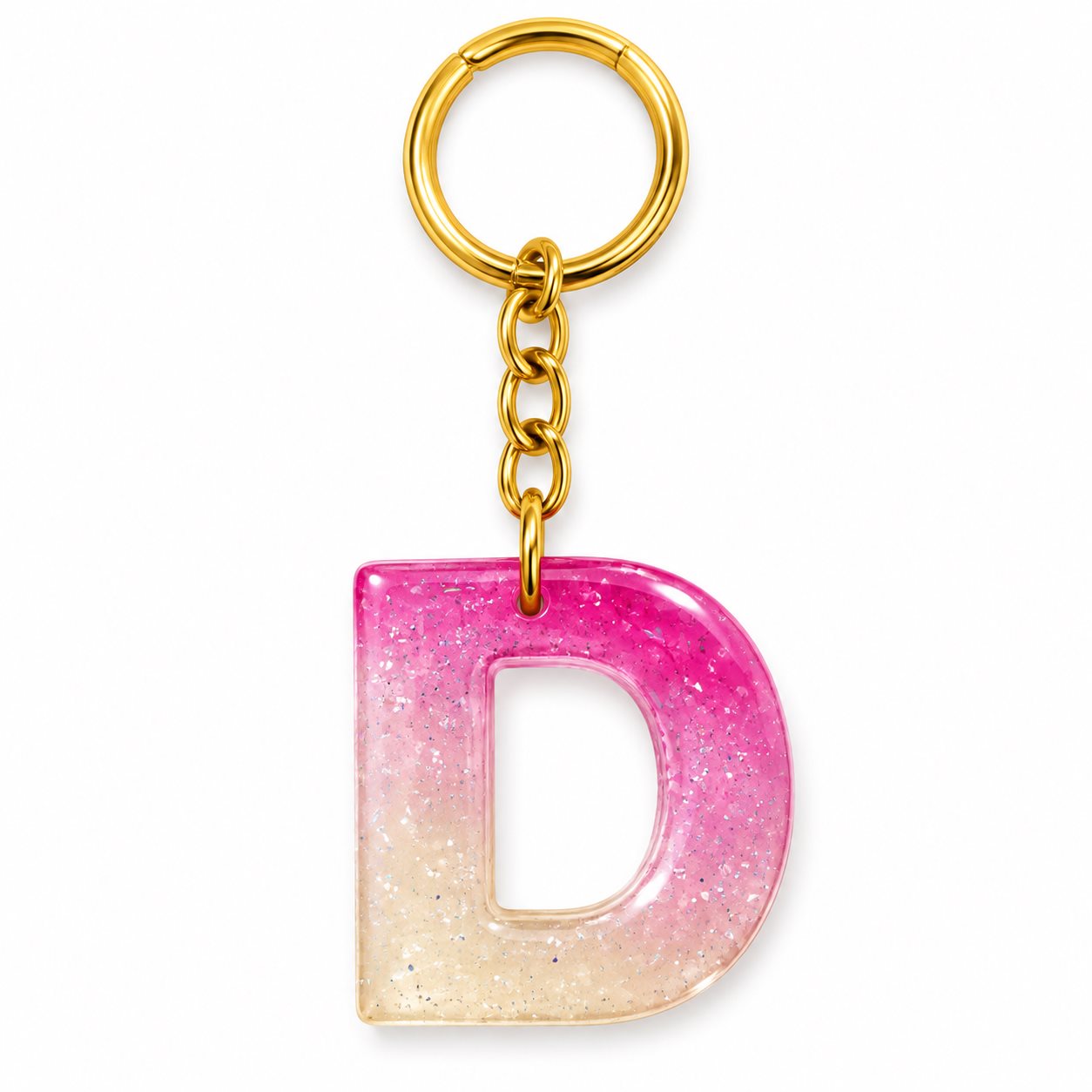 Luxury Handmade Resin Alphabet Keychain Rs.199