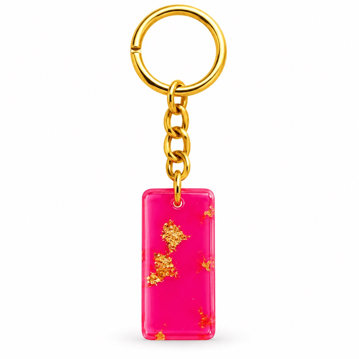 Handmade Resin Rectangle Keychain Rs.199