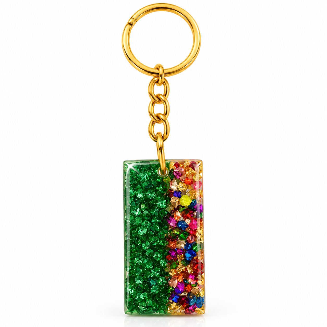 Handmade Resin Rectangle Keychain Rs.199