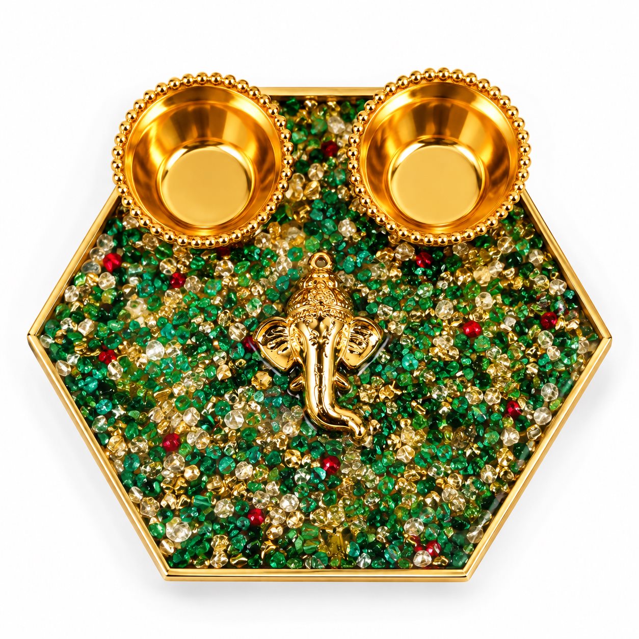 Luxury Resin Mini Pooja Thali Rs.299